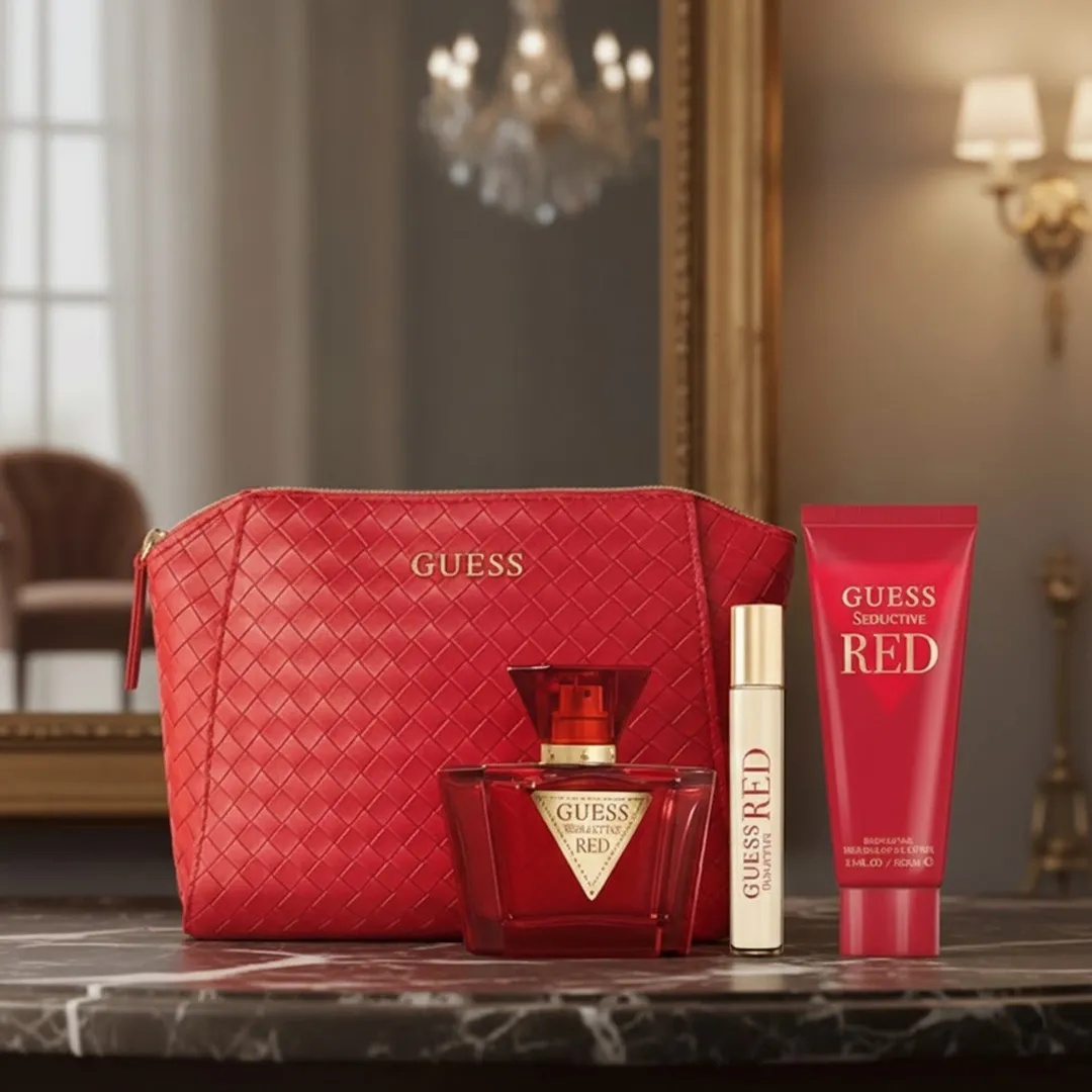 Guess Seductive Red For Women Gift Set EDP 75ML + Travel Spray 15ML + Body Lotion 100ML + Pouch alternate view